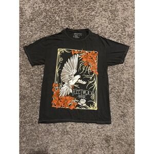 Fleetwood Mac Short Sleeve Black T Shirt Mens Small S Graphic Tour Band Tee